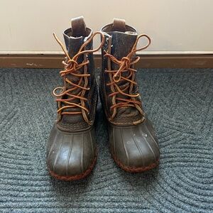 Women’s Classic L.L.Bean Leather Lace-Up Duck Boots